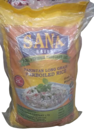 SANA PARBOILED PAKISTAN LONG GRAIN BASMATI RICE,25kg,HIGHLY NUTRITIOUS  AND HEALTHY