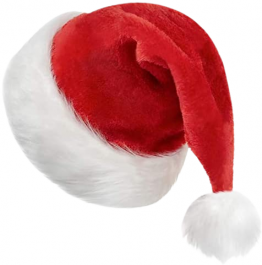 SANTA CLAUS HAT,SOFT,HIGH QUALITY,WONDERFUL CHRISTMAS GIFT,SKIN-FRIENDLY,RED VELVET