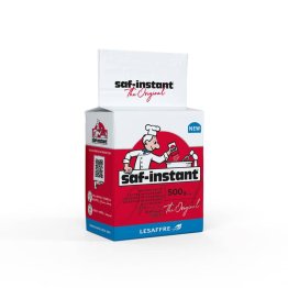 SAF INSTANT YEAST, THE ORIGINAL 500G, BAKING INGREDIENT, SMALLER GRANULES, ABSORBS LIQUIDS FASTER, INCOPORATED EASILY INTO FLOUR