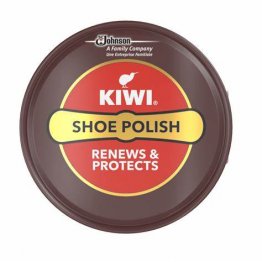 KIWI SHOE POLISH 15ml, RENEWS DARK TAN LEATHER, HIGH QUALITY,SHINES & PROTECTS THE LEATHER SHOES, BY S.C JOHNSON