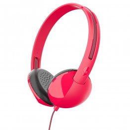 SKULLCANDY STIM ON-EAR HEADPHONES WITH BUILT-IN MICROPHONE AND REMOTE, SUPREME SOUND BALANCED AUDIO, LIGHTWEIGHT DESIGN FOR COMFORTABLE FIT, RED