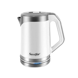 CORDLESS ELECTRIC KETTLE 2L,STAINLESS STEEL,HIGH QUALITY AND DURABLE,WHITE BY SONIFER