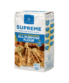 SUPREME BAKING FLOUR 2Kg,REFINED,FORTIFIED,DELICIOUS,FINER WHEAT,WHITE