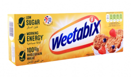 WEETABIX 210g,DELICIOUS,WHOLE WHEAT 100%,RICH IN FIBERS,134 CALORIES,BROWN