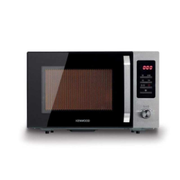 KENWOOD 30L MICROWAVE OVEN WITH GRILL, DIGITAL DISPLAY | MWM30.000BK, 5 POWER LEVELS, DEFROST FUNCTION, STAINLESS STEEL, AUTO MENU, 95 MINUTES TIMER, CLOCK FUNCTION BLACK/SILVER
