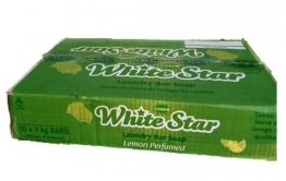 WHITE STAR BAR SOAP,1kg,PURE FRESH LONG-LASTING