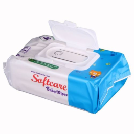 BABY WIPES, GENTLE CLEANSING, ALCOHOL FREE, NO SKIN IRRITATION, MILD AND GENTLE, DERMATOLOGICALLY TESTED, WHITE