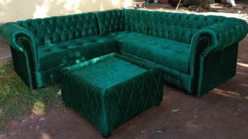 Luxurious Green Sofa