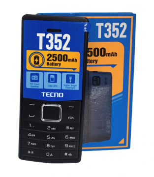 TECNO T352 DUAL SIM,0.08MP BACK CAMERA,1.77 inches DISPLAY SCREEN,2500mAh BATTERY,SUPER BRIGHT FLASHLIGHT,FM RADIO AND BLUETOOTH CONNECTIVITY
