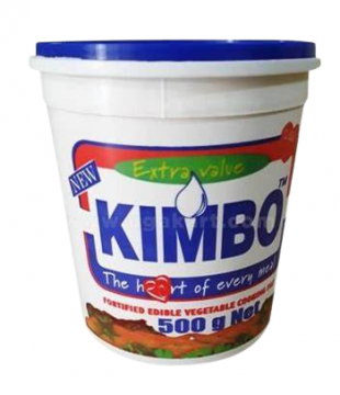 KIMBO VEGETABLE COOKING FAT 500g, HIGHLY REFINED PALM OIL,CHOLESTEROL FREE,ENHANCED TASTE,PURE WHITE