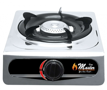 GAS COOKER SINGLE BURNER,GM-SGS-3011,LOW PRESSURE,ENERGY SAVING,STAINLESS STEEL,SILVER BY ELECTRO MASTER