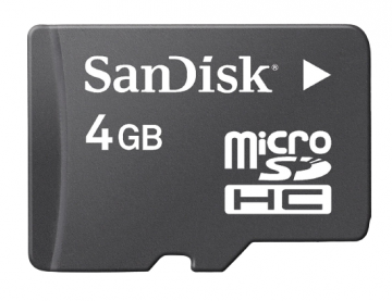 MEMORY CARD 4GB,PORTABLE,DURABLE,STORING MEDIA-RICH FILES,BLACK BY SANDISK