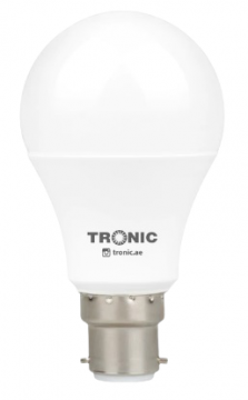 TRONIC BULB LED 9W,ENERGY-EFFICIENT,CLEAN,CLEAR,AFFORABLE,A19 SHAPE,AC 220-240,810 LUMEN,WHITE