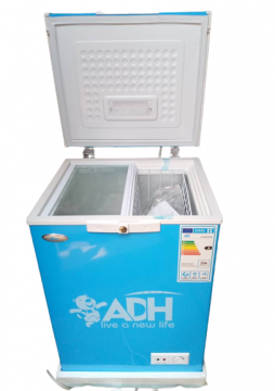 ADH 150L DEEP CHEST FREEZER,SINGLE TOP DOOR,FAST RELIABLE FREEZING FUNCTION,HIGH EFFICIENCY COMPRESSOR,BLUE