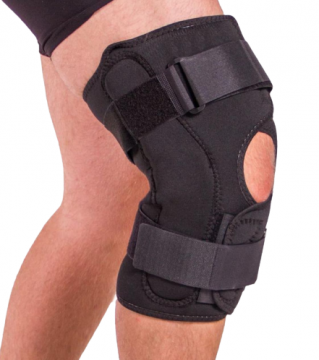 KNEE SUPPORT BAND ORIGINAL,AESTHETICALLY DESIGNED,TOP & BOTTOM BANDS,ANATOMICAL SHAPE,ANTERIOR PATELLAR OPENING,BLACK BY YC