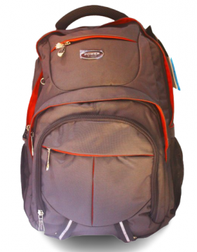 BACKPACK BAG,BUBBLE PADDING FOR LAPTOP,6 ZIPPED POCKETS,DURABLE,LARGE CAPACITY,LONGLASTING,WATER PROOF BY POWER IN EAVAS