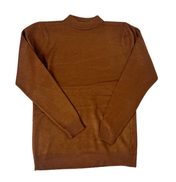 SWEATER SHIRT,MOCK-NECK,LONG SLEEVES,PULL ON CLOSURE,RIBBED CUFFS,CLASSIC,STYLISH,SMOOTH,COTTON