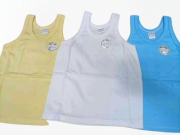 BABY VESTS 0-12 MONTHS, 3 PIECES,SLEEVELESS,PURE COTTON,UNDERSHIRT,PRINTED CLOTH,DURABLE,SOFT,COMFORTABLE,BABY SKIN FRIENDLY