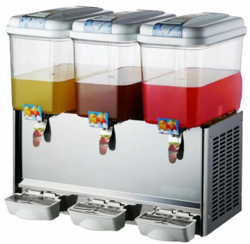 JUICE DISPENSER,TRIPLE TANKS WITH TAPS 18LX3,STIRRING TASTE DESIGN,LARGE CAPACITY,THERMOSTAT CONTROL & HIGH EFFICIENCY,WIDE APPLICATION BY ADH