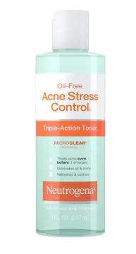 ACNE-STRESS CONTROL TONER 237ML,SKIN TREATMENT,TRIPLE ACTION TONER,MEDICATION,SOOTHES AND REFRESHES BY NETROGENA