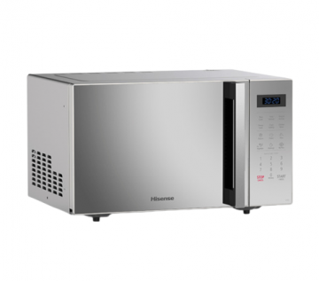 HISENSE MICROWAVE OVEN 25L,DIGITAL, 6 PROGRAMMES,AUTO DEFROST,EASY-TO-USE TOUCH CONTROL,MIRROR FINISH DESIGN,SILVER