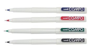 COMPO PEN,ULTRA FINE 0.3mm,PIN03-115,SMOOTH INK FLOW BY UNI COMPO