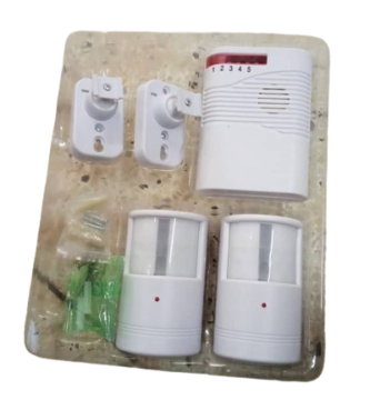 WIRELESS CHANNEL ALARM SYSTEM  2 IN 1 SMOKE DETECTOR, MOTION DETECTOR, EASY INSTALLATION, USER FRIENDLY, PORTABLE, DURABLE, AFFORDABLE