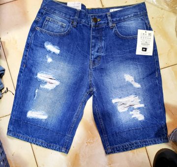Designer short jean pants