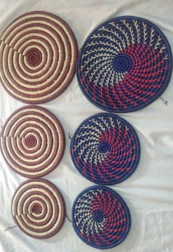 African flat baskets