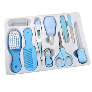 BABY GROOMING KIT, 10 PIECE BABY CARE SET, HEALTH CARE, STAINLESS STEEL, PLASTIC