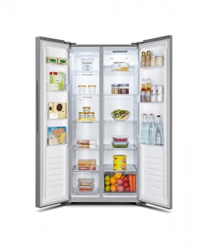 HISENSE 560L REFRIGERATOR, SIDE BY SIDE DOOR WITH FREEZER, INTERIOR LED LIGHT, MULTI AIR FLOW