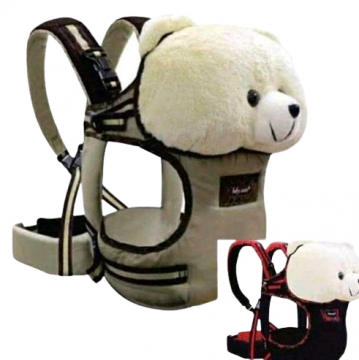 BEAR BABY CARRIER,PURE COTTON,ADJUSTABILITY,SUPERB CONSTRUCTION,COMFORTABLE,UNIQUE AND ADJUSTABLE SIDE OPENING,CREAM