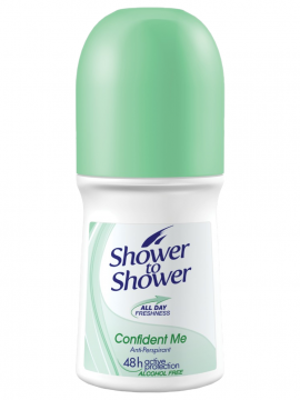 ANTI-PERSPIRANT DEODORANT 50ml, 48H  ACTIVE PROTECTION, SHOWER TO SHOWER -STAYDRY-CONFIDENT ME