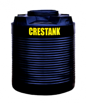 WATER TANK 1000L,FOOD-GRADE POLYTHENE MATERIAL,STRONG,DURABLE,BLACK BY CRESTANK
