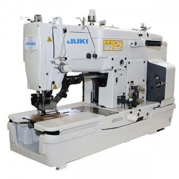JUKI LBH-783 Single Needle Lockstitch Buttonholing Industrial Sewing Machine w/ Table & Servo Motor