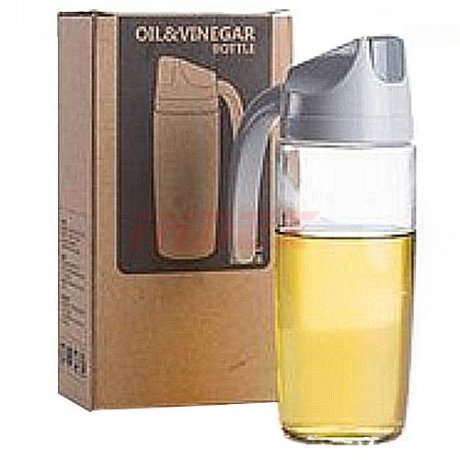 VINEGAR/OIL DISPENSER,600ML, COLORLESS, GLASS MATERIAL