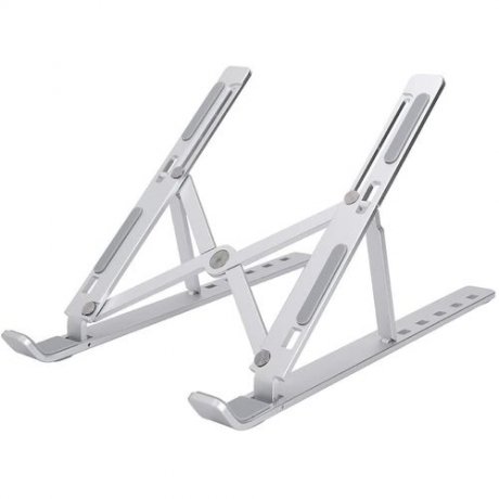 LAPTOP STAND,ALUMINUM ALLOY,ADJUSTABLE,SILVER COLOR,FOUR LEVEL ANGLE
