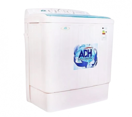 ADH ELECTRIC 8KG WASHING MACHINE, SEMI-AUTO TOP LOADER,​WASH&DRY,2 WATER-INLET,WASH LID,DOUBLE LAYER CABINET,WHITE