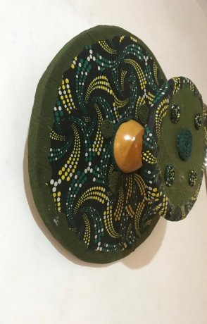 AFRICAN CALABASH WALL HANGING ROUND SHAPE