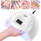 MANCURE NAIL DRYER MACHINE,LED 48W, BEST QUALITY SUPERIOR,HARD GEL CURING,SMART SENSOR AND TIME MEMORY FUNCTION,WHITE BY SUN FIVE