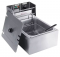 DEEP FRYER 6L ELECTRIC,STRONG DRAINAGE NET,DURABLE,SINGLE,EASY TO CLEAN,HEAT RESISTOR HANDLE,SILVER