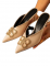 LOW HEEL SHOES FOR LADIES,LEATHER,BACKLESS,POINTED FRONT, BY BIG TREE