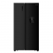 HISENSE 670L 4-DOOR REFRIGERATOR, SIDE BY SIDE WITH FREEZER,MULTI AIR FLOW, MODEL H670SMB,BLACK MIRROR FINISH
