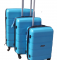TRAVEL SUITCASES,SOLD AS SINGLE PIECES OR SET OF 3 PIECES(2.3KG,2.7KG,3.6KG),SIDE-MOUNTED LOCKS,FOUR MULTI-DIRECTIONAL OVERSIZED SPINNER WHEELS,PUSH-BUTTON HANDLE BY GOOD PARTNER