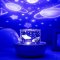 BLUETOOTH STAR ROTATING DISCO BALL PROJECTION LIGHT, REMOTE CONTROL SPEAKER, CHARGEABLE WITH A USB PORT, AN AUDIO INPUT PORT