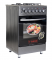 SANO COOKER,55x55 GAS AND ELECTRIC,3 GAS PLATES,1 ELECTRIC PLATE, TEMPERATURE CONTROL FUNCTION, IGNITION SYSTEM ,TIMER, ROTISSERIE, GRILL, DOUBLE HEATER OVEN WITH 2 TRAYS, STAINLESS STEEL TOP, DOUBLE GLASS OVEN DOOR, METALLIC LID, ADJUSTABLE STANDS, GREY