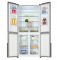 ADH 558L REFRIGERATOR,4 DOORS,GLASS FINISH,COMPUTER CONTROL WITH LED TOUCH BUTTON,INTELLIGENT TEMPERATURE CONTROL FUNCTION,FAST COOL& FAST FREEZE FUNCTION,WATER DISPENSER,SILVER