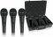 Behringer XM1800S Ultravoice Microphones 3 Piece Set, Black