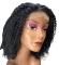KINKY CURLY HUMAN HAIR WIG, 4 x 4 LACE RELATIVELY SHORT