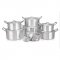 COOKING SAUCEPANS- 7 PIECES OF HIGH QUALITY AND STAINLESS STEEL